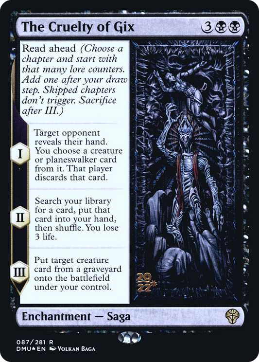 The Cruelty of Gix (087) (Prerelease) - Foil