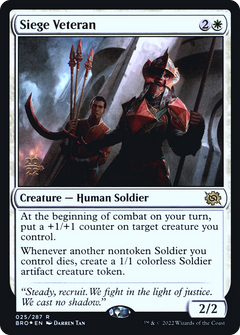 Siege Veteran (025) (Prerelease) - Foil