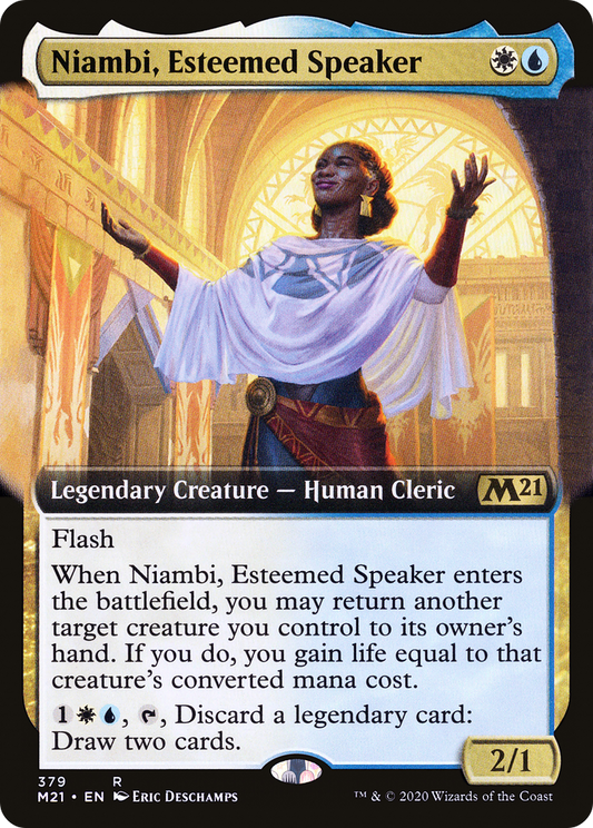Niambi, Esteemed Speaker (379) (Extended Art) - Foil