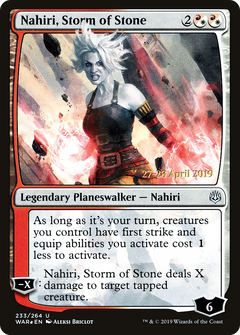 Nahiri, Storm of Stone (233) (Prerelease) - Foil