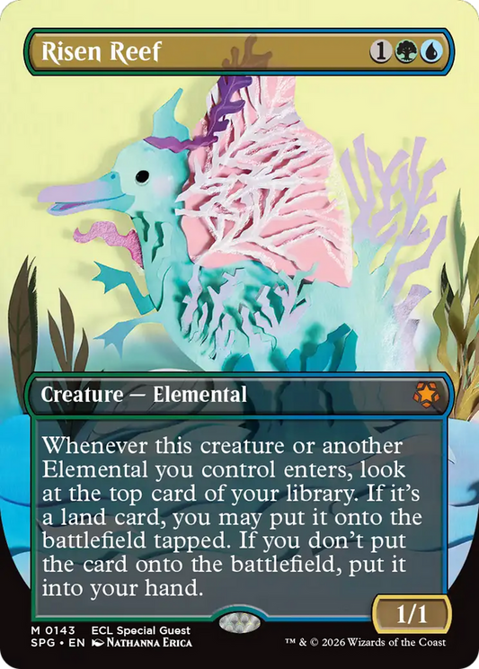 Risen Reef (0143) (Borderless) (SPG) - Foil