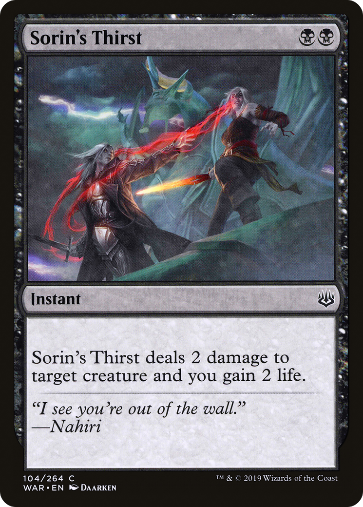 Sorin's Thirst - Foil