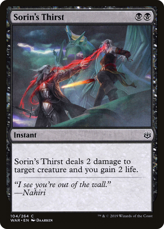 Sorin's Thirst - Foil
