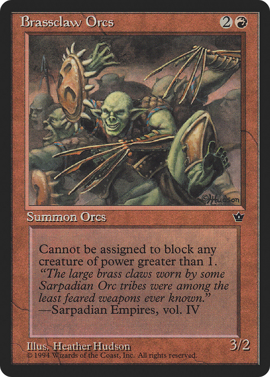Brassclaw Orcs (Illus. Heather Hudson)