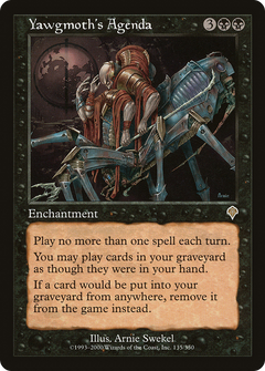 Yawgmoth's Agenda - Foil