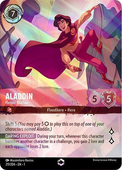 Aladdin, Heroic Outlaw (0211) (Enchanted) - Inkwash Foil