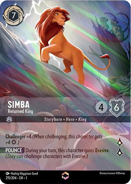 Simba, Returned King (0215) (Enchanted) - Inkwash Foil