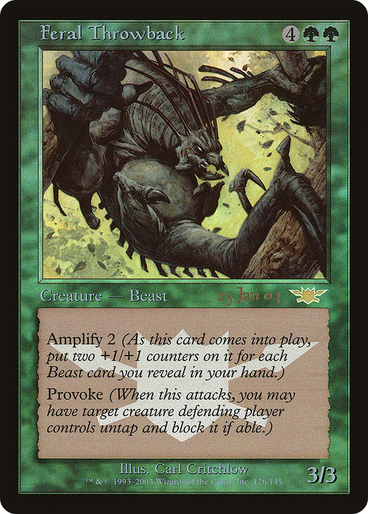 Feral Throwback (126) (Prerelease) - Foil