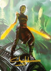 Nahiri, the Unforgiving (51/81) Art Card (AONE) - Gold-Stamped Signature