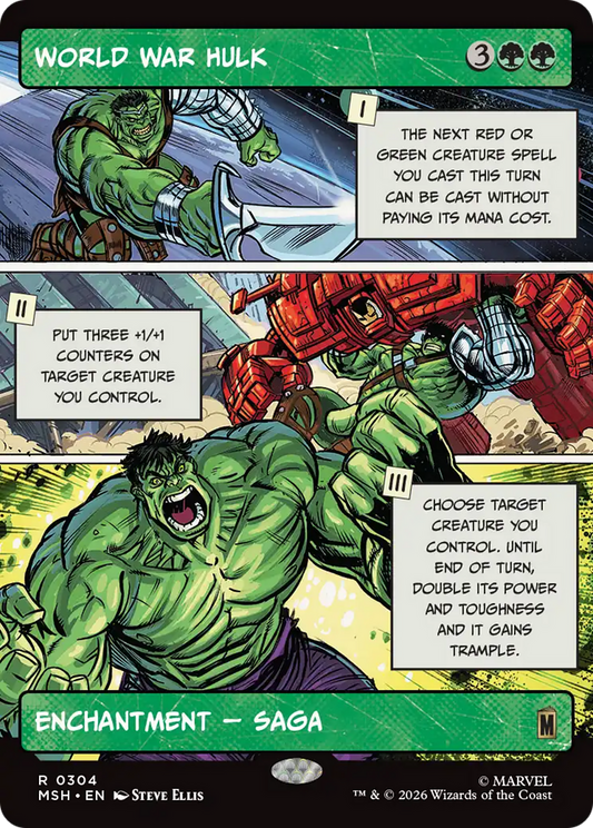 World War Hulk (0304) (Borderless) (MSH) - Foil