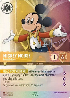Mickey Mouse, Friendly Face (18/P1) - Satin Holographic Foil