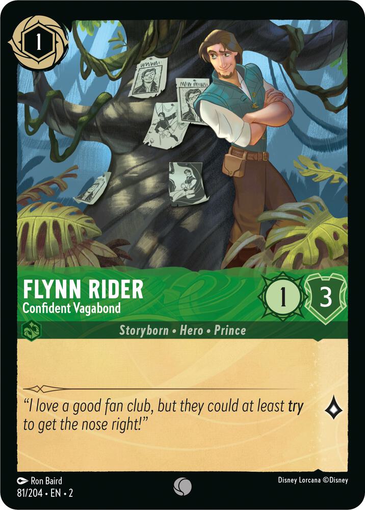 Flynn Rider, Confident Vagabond (0081) - Cold Foil