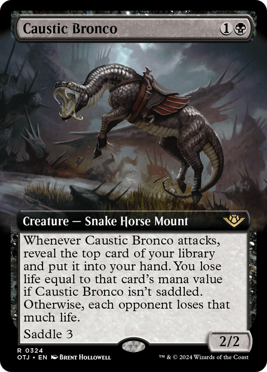Caustic Bronco (0324) (Extended Art) - Foil