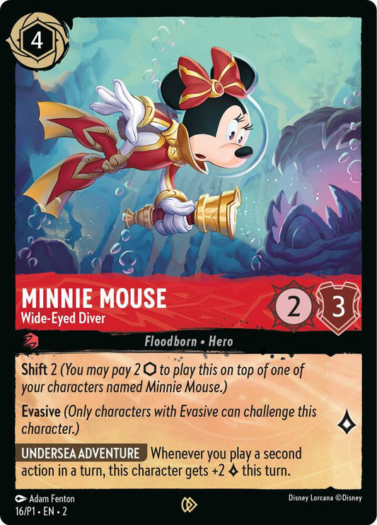 Minnie Mouse, Wide-Eyed Diver (16/P1) - Cold Foil