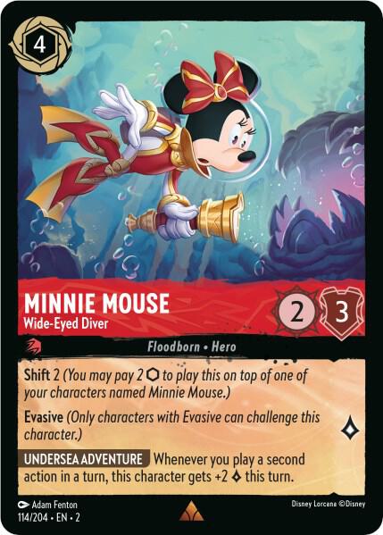 Minnie Mouse, Wide-Eyed Diver (0114)