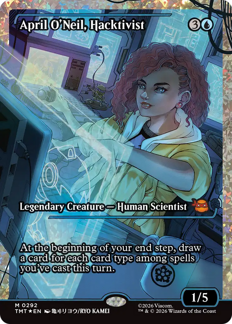 April O'Neil, Hacktivist (0292) (Showcase) (TMT) - Fracture Foil