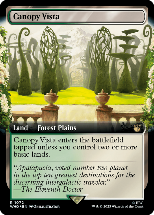 Canopy Vista (1072) (Extended Art) - Surge Foil