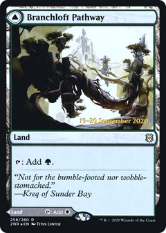 Branchloft Pathway // Boulderloft Pathway (258) (Prerelease) (PZNR) - Foil