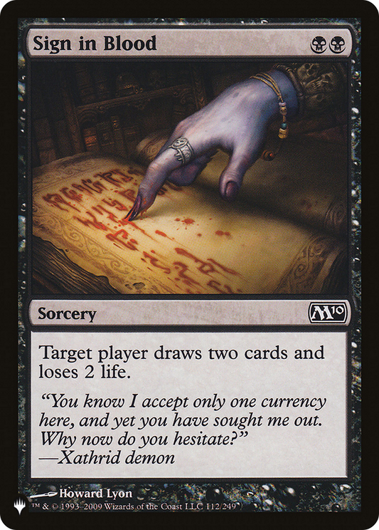 Sign in Blood (112)