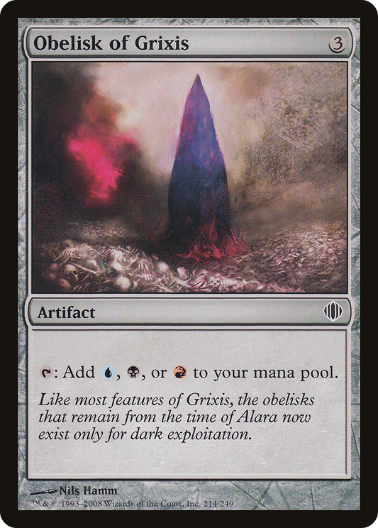 Obelisk of Grixis - Foil