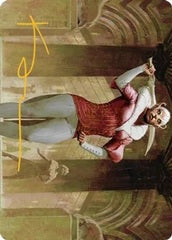 Mage's Attendant (05/81) Art Card (ASNC) - Gold-Stamped Signature