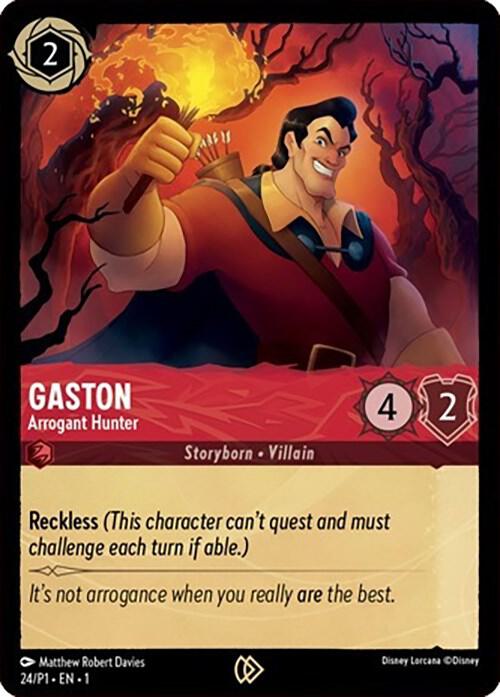 Gaston, Arrogant Hunter (24/P1) - Cold Foil