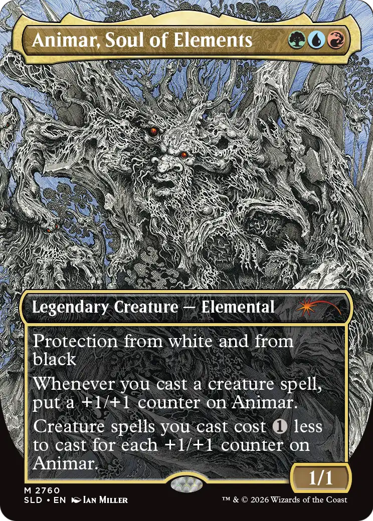 Animar, Soul of Elements (2760) (Borderless) (SLD) - Foil