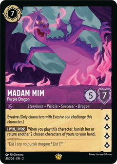 Madam Mim, Purple Dragon (0047) - Cold Foil