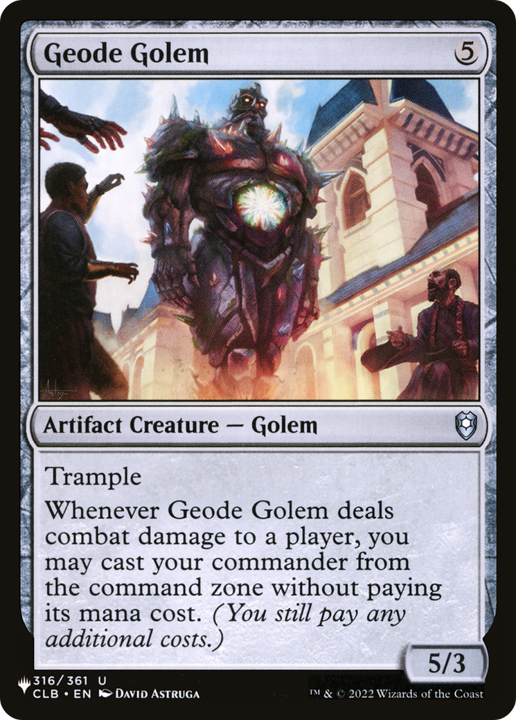Geode Golem (CLB-316) (PLST)