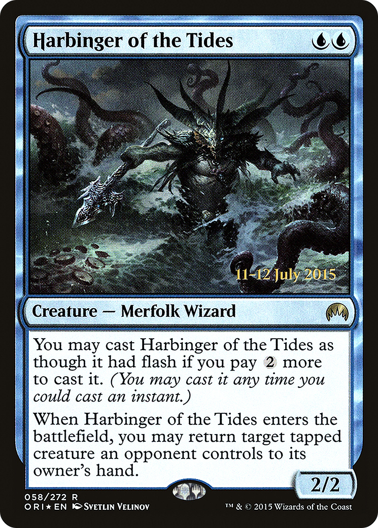 Harbinger of the Tides (058) (Prerelease) - Foil