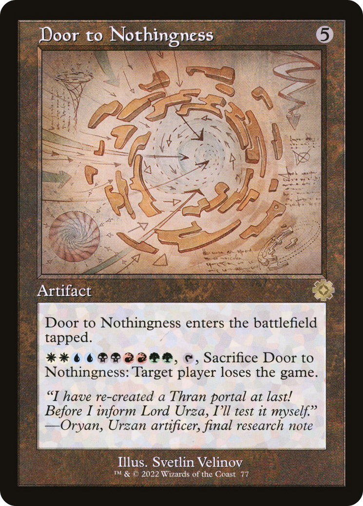 Door to Nothingness (077) (Showcase) - Foil