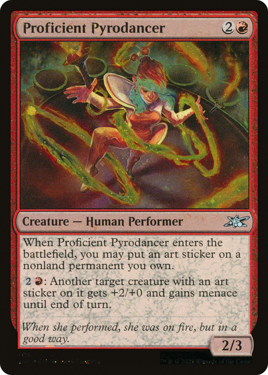Proficient Pyrodancer (406) - Galaxy Foil