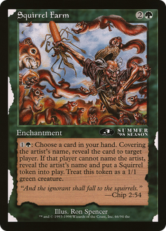 Squirrel Farm (3rd Place) (Oversized) (Arena League Promo)