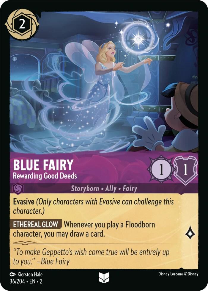 Blue Fairy, Rewarding Good Deeds (0036) - Cold Foil