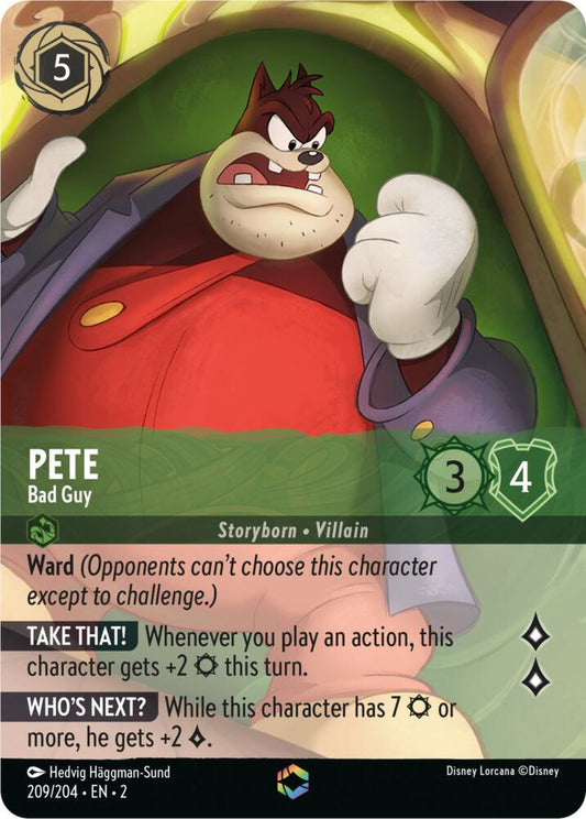 Pete, Bad Guy (0209) (Enchanted) - Inkwash Foil