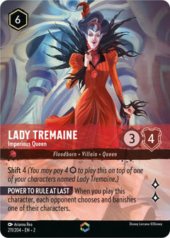 Lady Tremaine, Imperious Queen (0211) (Enchanted) - Inkwash Foil