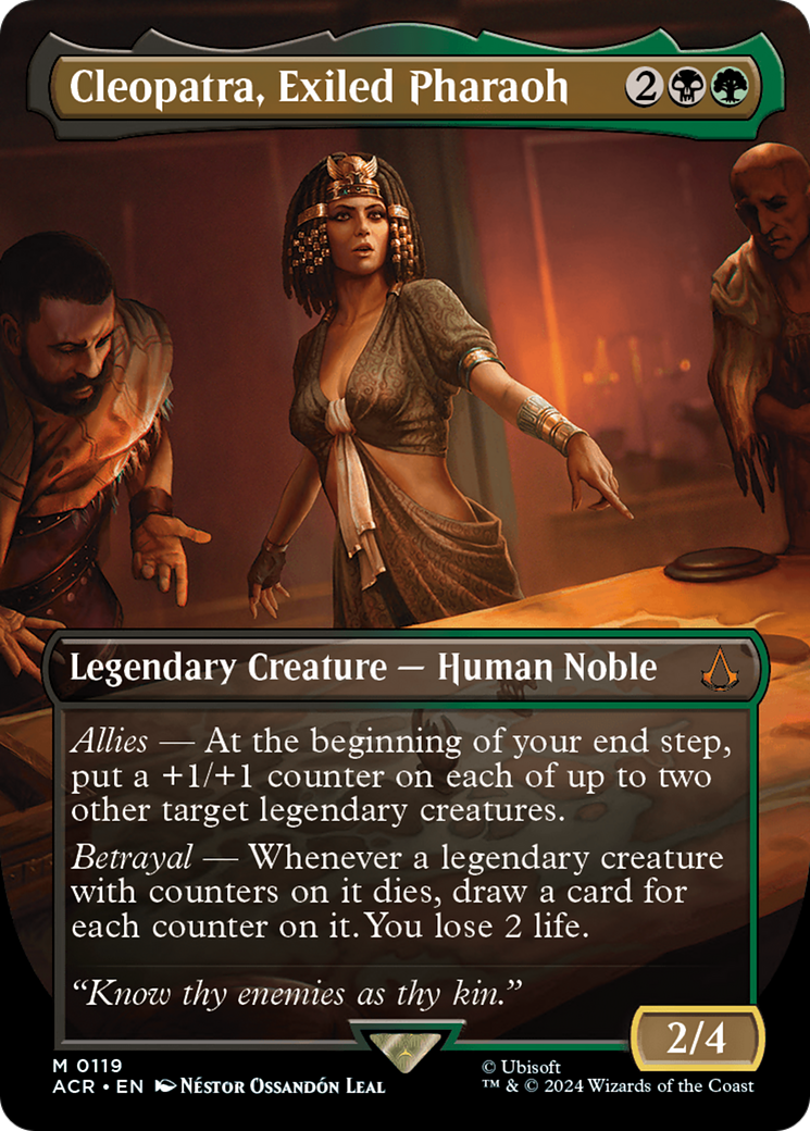 Cleopatra, Exiled Pharaoh (0119) (Borderless) - Foil