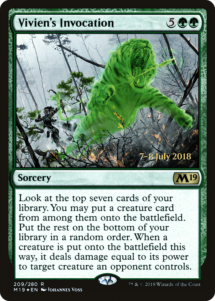 Vivien's Invocation (209) (Prerelease) - Foil