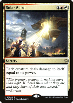 Solar Blaze (216) (Prerelease) - Foil