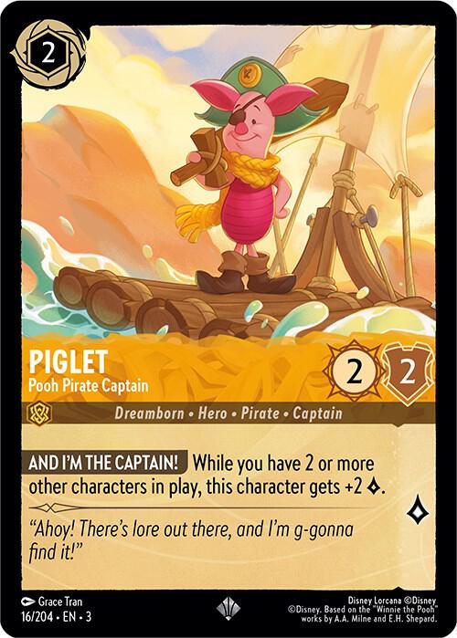 Piglet, Pooh Pirate Captain (0016)