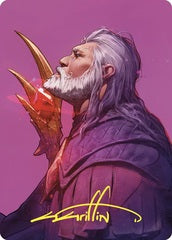 Urza, Lord High Artificer (53/81) Art Card (ACMM) - Gold-Stamped Signature