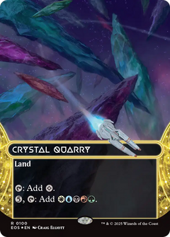 Crystal Quarry (0100) (Borderless) - Galaxy Foil
