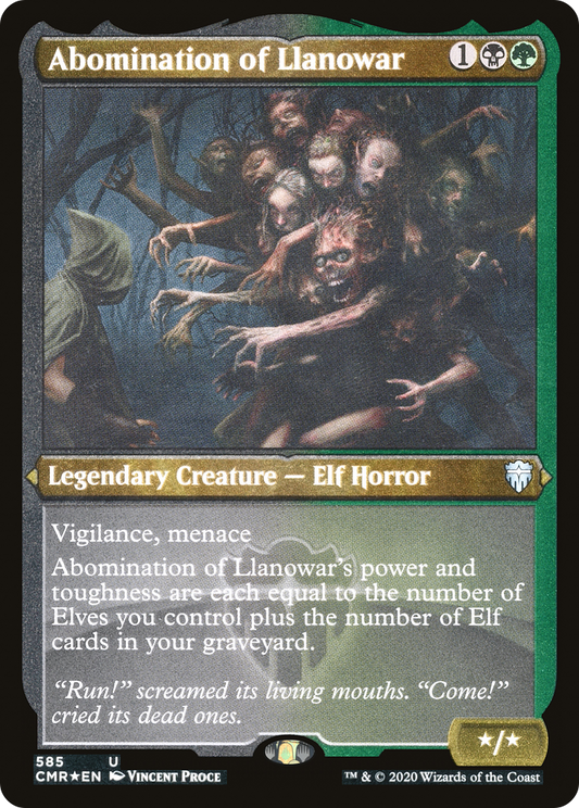 Abomination of Llanowar - Foil Etched