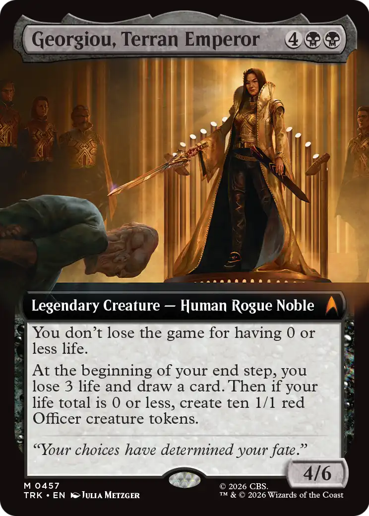 Georgiou, Terran Emperor (0457) (Extended Art) (TRK) - Foil