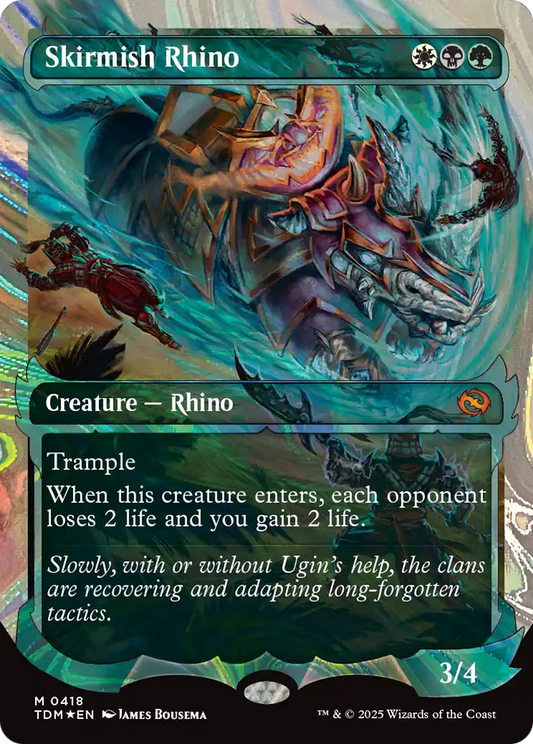 Skirmish Rhino (0418) (Showcase) - Halo Foil