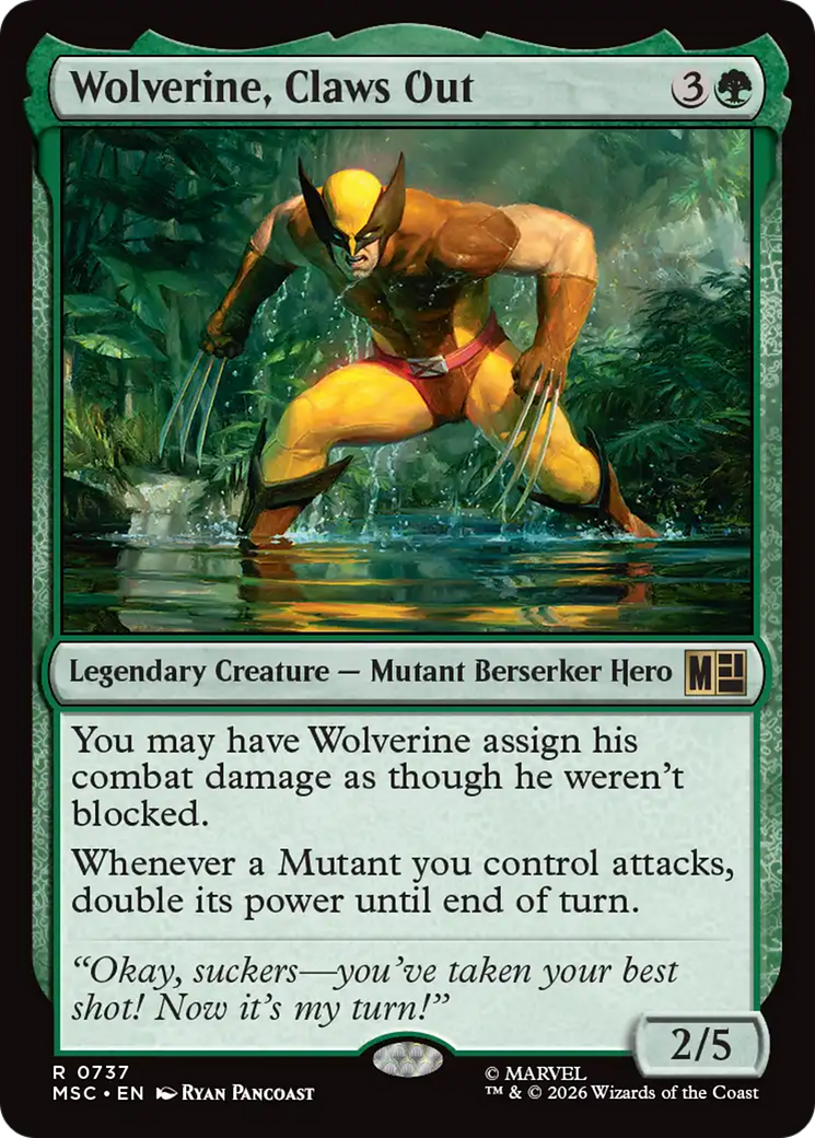 Wolverine, Claws Out (MSC) - Foil