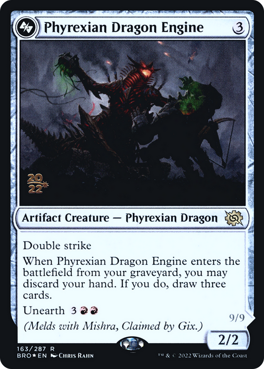 Phyrexian Dragon Engine // Mishra, Lost to Phyrexia (163) (Prerelease) - Foil