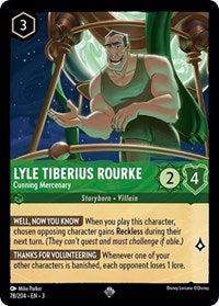 Lyle Tiberius Rourke, Cunning Mercenary (0078) - Cold Foil