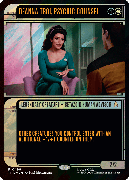 Deanna Troi, Psychic Counsel (0499) (Showcase) (TRK) - Surge Foil