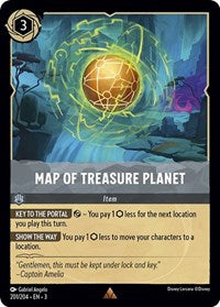 Map of Treasure Planet (0201) - Cold Foil
